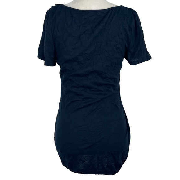 Layered WITH LOVE WOMEN'S SHORT‎ SLEEVE V-NECK RUCHED TUNIC TOP - Picture 7 of 13